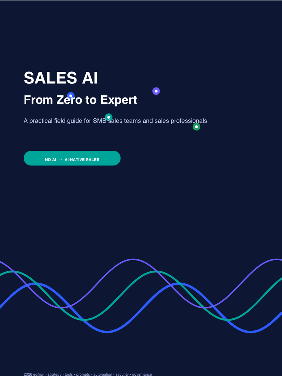 Cover: Sales AI: From Zero to Expert